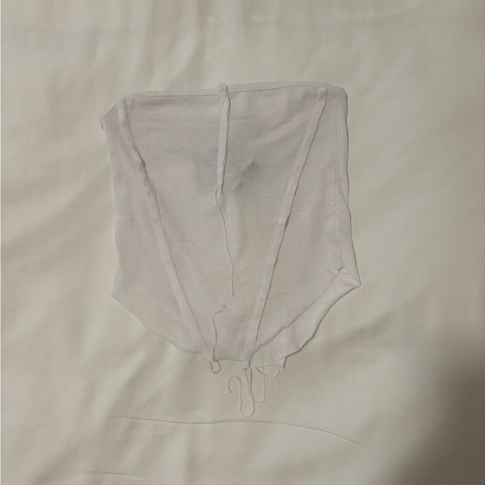SAMI MIRO VINTAGE White Ribbed Top